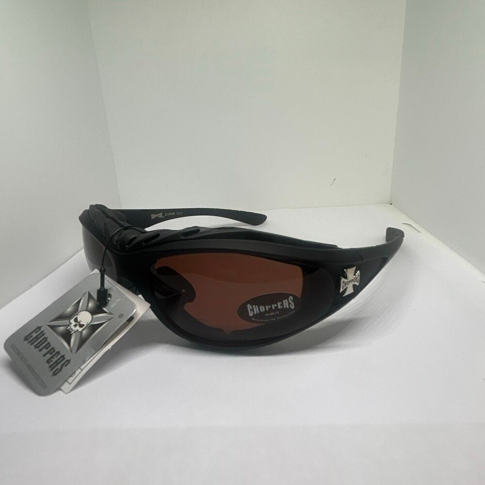 Choppers Wrap Around Sunglasses Foam Lined UV400 Protection